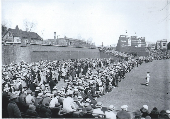Wrigley Field, Left Field, Opening Day 1928