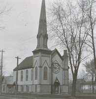 Original 1st Methodist Church, built 1874 and razed in 1912 to make way for the current church