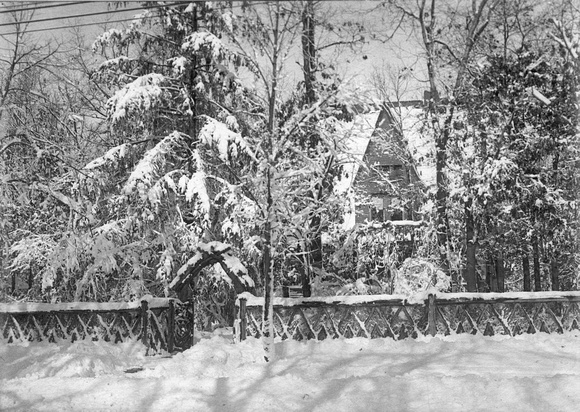 The Austin Family Home in Winter, c. 1930