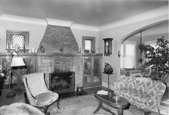 Living room, 515 N. Cuyler Ave., c. 1947