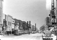 Lake Street, Oak Park, looking west from Marion Street, c. 1950