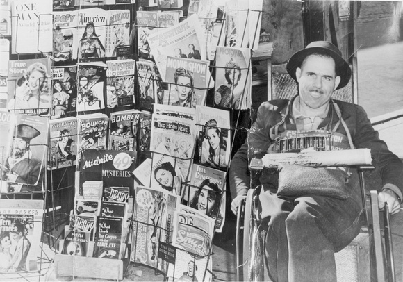 News Vendor, Lake St. & Oak Park Ave., c. 1947 (#2)